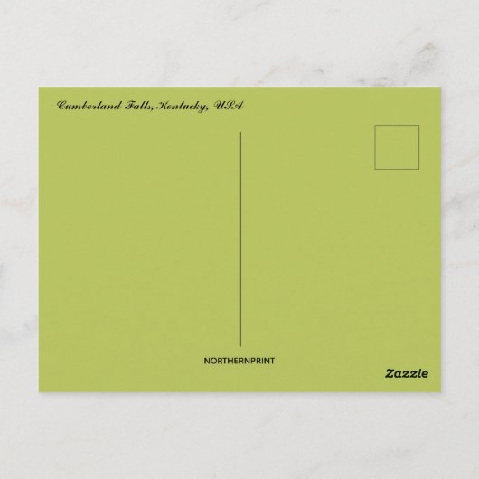 Cumberland Herfsten Kentucky, Verenigde Staten Briefkaart (Achterkant)