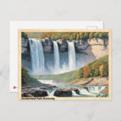 Cumberland Herfsten Kentucky Vintage Travel Briefkaart (Voorkant / Achterkant)