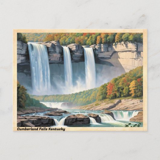 Cumberland Herfsten Kentucky Vintage Travel Briefkaart (Voorkant)