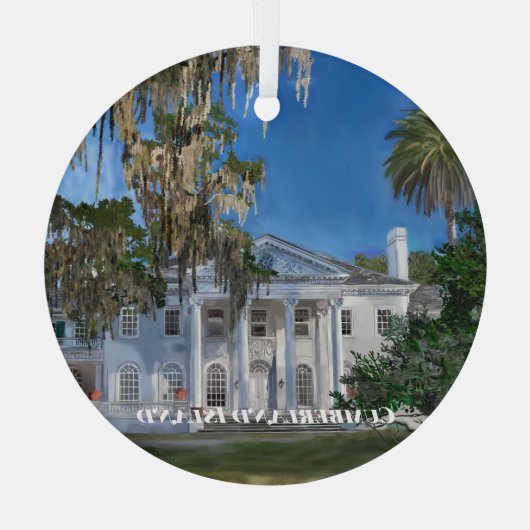 Cumberland Island Glas Ornament (Achterkant)