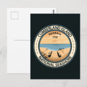 Cumberland Island National Seashore Georgia Badge Briefkaart (Voorkant / Achterkant)
