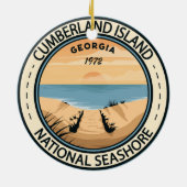 Cumberland Island National Seashore Georgia Badge Keramisch Ornament (Achterkant)
