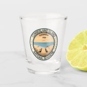 Cumberland Island National Seashore Georgia Badge Shot Glas (Voorkant)
