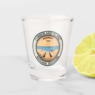 Cumberland Island National Seashore Georgia Badge Shot Glas