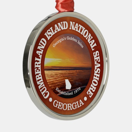 Cumberland Island National Seashore Metalen Ornament (Rechts)