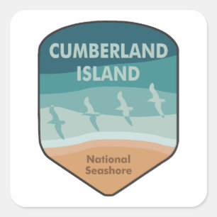Cumberland Island National Seashore Seagulls Vierkante Sticker