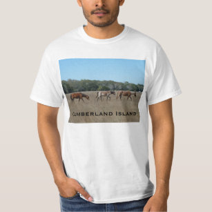 Cumberland Island Wilde paarden T-Shirt Shirt GA