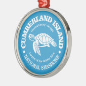 Cumberland Island (zeeen schildpad) Metalen Ornament (Links)