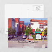 Cumberland Maryland Briefkaart (Voorkant / Achterkant)