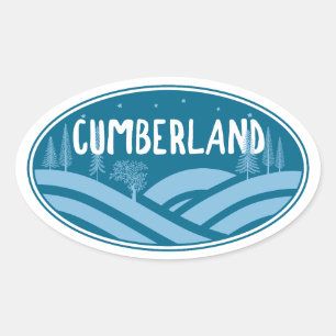 Cumberland Maryland Outdoors Ovale Sticker