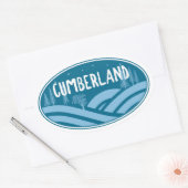 Cumberland Maryland Outdoors Ovale Sticker (Envelop)
