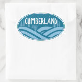 Cumberland Maryland Outdoors Ovale Sticker (Tas)