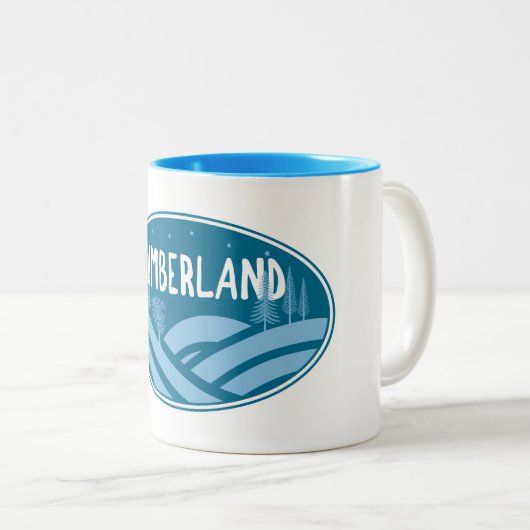 Cumberland Maryland Outdoors Tweekleurige Koffiemok (Voorkant rechts)