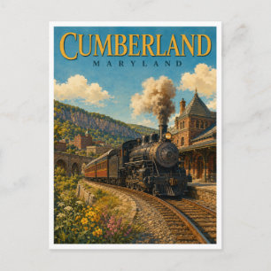 Cumberland Maryland Scenic Railroad GeoSaga Briefkaart