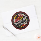 Cumberland Maryland vlag grunge stickers (Envelop)