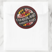 Cumberland Maryland vlag grunge stickers (Tas)