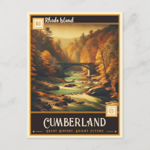 Cumberland, Rhode Island   Antiek Briefkaart