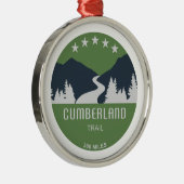 Cumberland Trail Tennessee Metalen Ornament (Rechts)