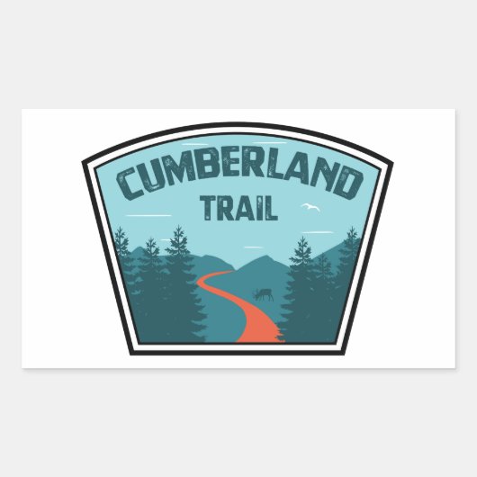 Cumberland Trail Tennessee Rechthoekige Sticker (Voorkant)