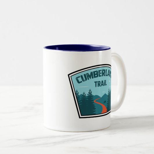 Cumberland Trail Tennessee Tweekleurige Koffiemok (Voorkant rechts)
