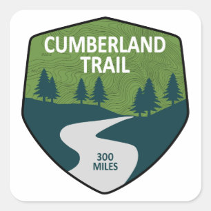Cumberland Trail Tennessee Vierkante Sticker