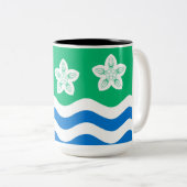 Cumberland (VK) Tweekleurige Koffiemok (Voorkant rechts)