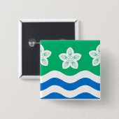 Cumberland (VK) Vierkante Button 5,1 Cm (Voorkant /achterkant)