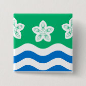 Cumberland (VK) Vierkante Button 5,1 Cm (Voorkant)