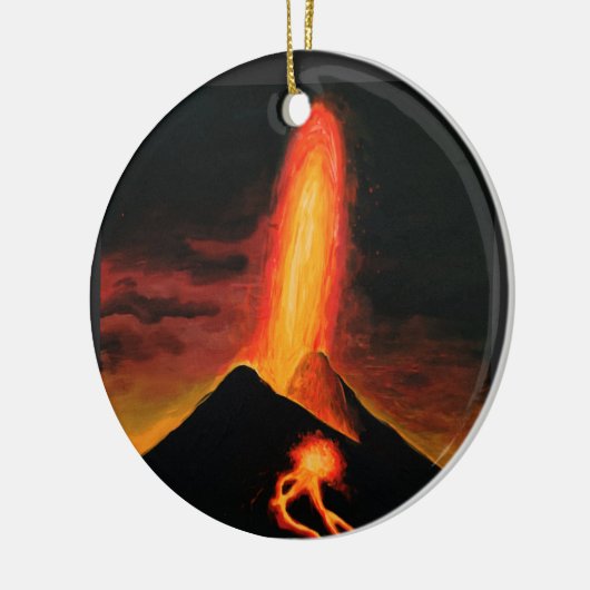 Cumbre Vieja vulcano Keramisch Ornament (Links)