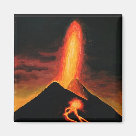 Cumbre Vieja vulcano Magneet (Voorkant)