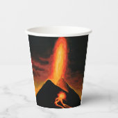 Cumbre Vieja vulcano   Papieren Bekers (Voorkant)