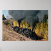 Cumbres and Toltec Railroad, No. 487 en No. 484 m, Poster (Voorkant)