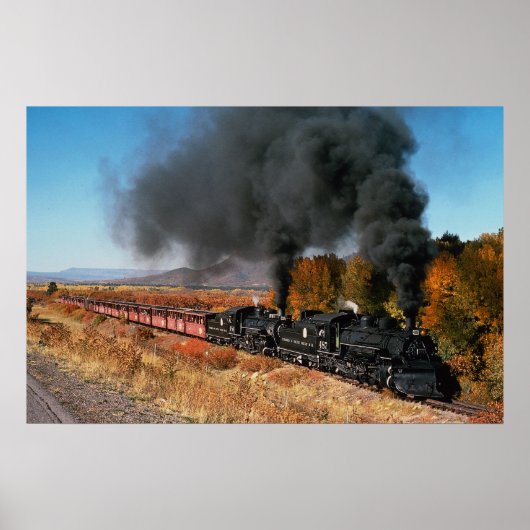 Cumbres and Toltec Railroad, nr. 487 en nr. 484, Poster (Voorkant)