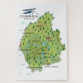 Cumbria Engeland Reisposter. Legpuzzel (Verticaal)