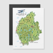 Cumbria England Map reisposter. (Voorkant / Achterkant)