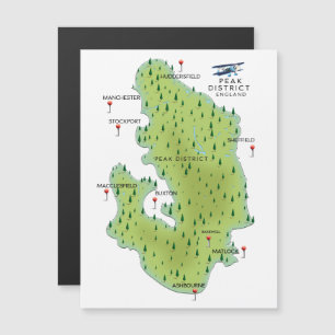 Cumbria England Map reisposter.