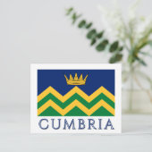 Cumbriaanse vlag (vanaf 2025) briefkaart (Staand voorkant)