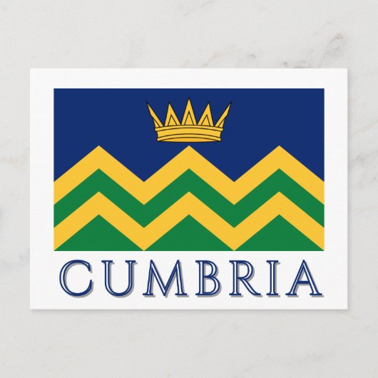 Cumbriaanse vlag (vanaf 2025) briefkaart (Voorkant)