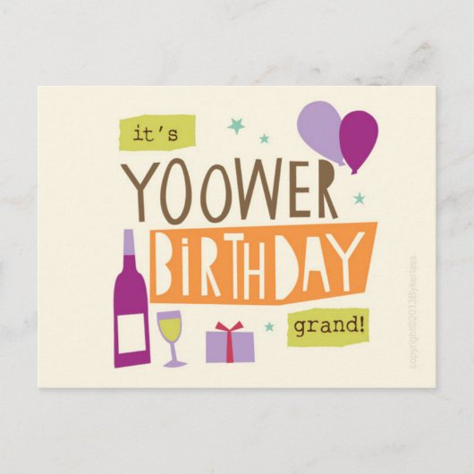 Cumbrian Birthday Post Kaart (Voorkant)