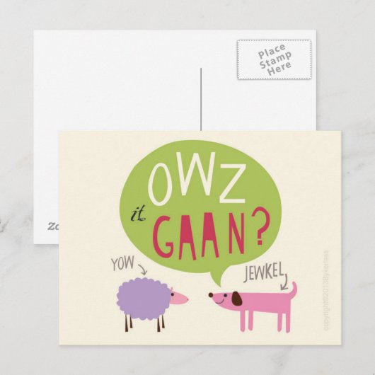 Cumbrian Owz It Gaan Post Kaart (Voorkant / Achterkant)