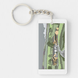 Cumbrische boerderij sleutelhanger