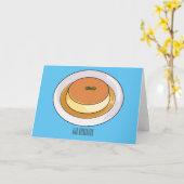 Cumcaramel cartoon illustratie kaart (Gele Bloem)