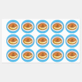 Cumcaramel cartoon illustratie labels (Vel)