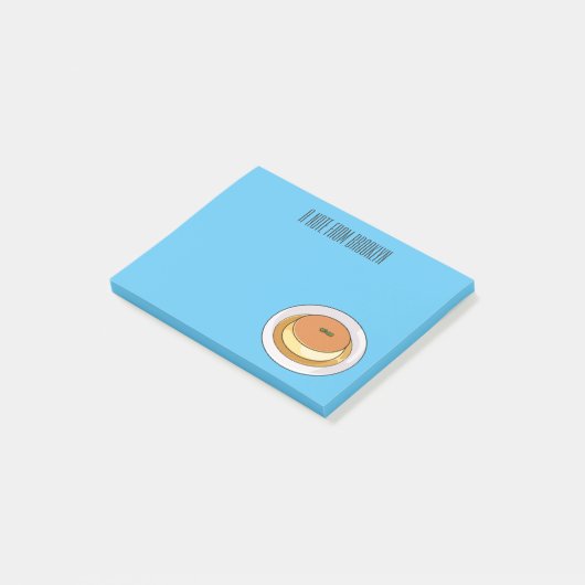 Cumcaramel cartoon illustratie post-it® notes (Schuin)