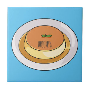 Cumcaramel cartoon illustratie tegeltje