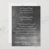 Cumelie en kruisbeenderen bij Gray Halloween Invit Aankondiging (Achterkant)