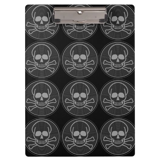 Cumelie en kruisbeenderen Embleem Klembord (Voorkant)