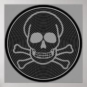 Cumelie en kruisbeenderen Embleem Poster (Voorkant)