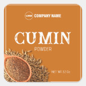 Cumin Powder Label Sticker (Voorkant)