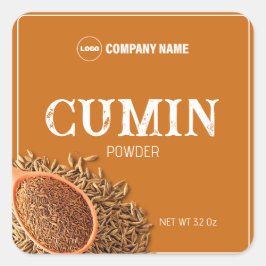 Cumin Powder Label Sticker